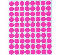 Royal Green Color Coding Labels - Round Stickers, Custom Circle Blank Labels for Easy Organizing Labels, Jars, Supplies, Boxes, Inventory for Office & Home - 50 Sheets, 1/2 Inch, Neon Pink