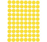 Royal Green Color Coding Labels - Round Stickers, Custom Circle Blank Labels for Easy Organizing Labels, Jars, Supplies, Boxes, Inventory for Office & Home - 50 Sheets, 1/2 Inch, Yellow