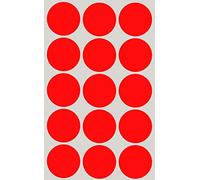 Royal Green Color Coding Labels Stickers in Bright Neon Red (1.25 inch) 30mm - 750 Pack