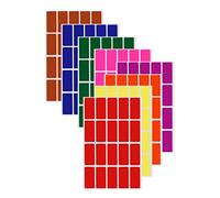 Royal Green Color Coding Rectangular Labels 4 cm x 2 cm. Rectangular Stickers in Red, Green, Yellow, Pink, Purple, Orange, Brown, Blue (40mm X 19mm) 160 Pack