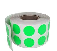 Royal Green Color Coding Stickers in Neon Green Sticky Labels Roll 1.3cm Round Dot Labels 13mm 1080 Pack