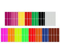 Royal Green Colored Label Sticker Rectangle in 15 Colors 7.5cm x 2.5cm writable Labels 120 Pack