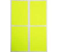 Royal Green Colored Stickers Labels Rectangular in Neon Yellow 7.5cm x 5cm inches (75 mm x 50 mm) 200 Pack