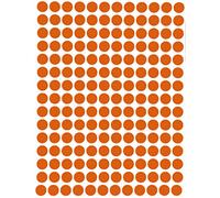 Royal Green Dot Sticker 8mm (0.8 cm) Color Coding Labels in Orange - 2520 Pack