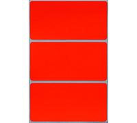 Royal Green Labels Stickers 102mm x 51mm Colorful in Neon Red 4" inch x 2" inch - 150 Packs