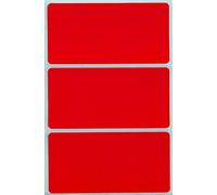 Royal Green Large Red Label Stickers 10 cm x 5 cm Rectangular Identification Sticker (102 mm x 51 mm)- 45 Pack