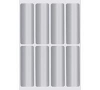 Royal Green Metallic Silver Stickers Rectangle Label 7.5cm x 2.5cm Labels Color Code 120 Pack