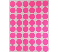 Royal Green Neon Colour Coding Labels 3/4" Round 17mm (1.7cm) Dot Stickers Round Fluorescent Pink Sticker 720 Pack