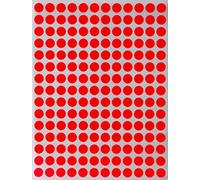 Royal Green Neon Dot Sticker 8mm (About 1 cm) Coloured Neon Red Labels - 900 Pack