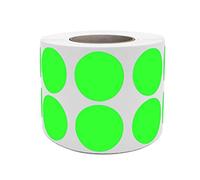 Royal Green Neon Green Color Coding Stickers 19mm Bright NeonRound Label Dots Rolls 1.9cm 1050 Pack