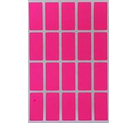 Royal Green Neon Pink Rectangular Multicolored Stickers (40mm x 19mm) 4cm x 2 cm - 1000 Pack