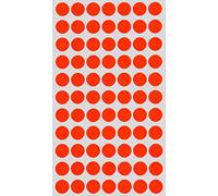 Royal Green Neon Red Dot Sticker 15mm (Approx 5/8 inch 19/32) Self-Adhesive Removable Labels 1.5cm 385 Pack