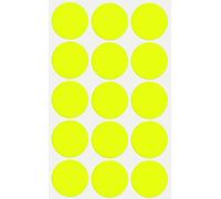 Royal Green Neon Yellow Moving Labels Sticker Dots Bright Colored for Marking and Labeling 3cm (30mm) 225 Pack