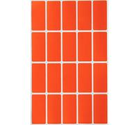 Royal Green Orange Rectangular Colored Labels 4cm x 1.9cm - Rectangle Color Code Stickers (40mm X 19mm) - 100 Pack