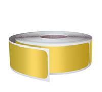 Royal Green Rectangle Labels, 3x1 Inches, Sticker Roll - 250 Pack | Gold writable labels with permanent adhesive. Great for bins, boxes, inventory, shipping & organization.