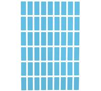 Royal Green Rectangle Sticker 1 inch x 3/8 inch Labels Colored Light Blue Stickers (25mm x 10mm) - 810 Pack