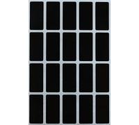 Royal Green Rectangle Sticker Black Colored File Stickers 4cm x 2cm (40mm x 19mm) - 1000 Pack