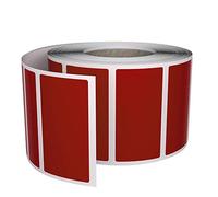 Royal Green Rectangular Color Coding Sticker Roll - Label Stickers for Filing and Organization, 1 5/8" x 3/4" Labels for Labeling Names for Office Supplies, 500 Pieces (Red Velvet).