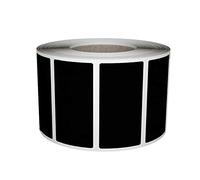 Royal Green Rectangular Sticker Labels Rolls 4cm x 2cm Black Label Stickers (40mm x 19mm) Permanent Adhesive 500 Pack