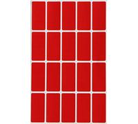 Royal Green Red Rectangle Stickers 4cm x 2cm - Color Coding Labels Rectangular (40mm x 19mm) 300 Pack