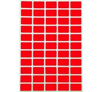 Royal Green Removable Labels 2.5cm x 1.6cm - Rectangle Color Coding Stickers in Neon Red (25.5mm x 16mm) - 550 Pack