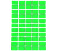 Royal Green Removable Stickers 550 Pack, Neon Green 2.5cm x 1.6cm Rectangular Labels