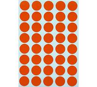 Royal Green Round Blank Sticker Color Coding Labels for Inventory and Labeling, Pricing Dot Stickers 1.9 cm (19 mm), 2000-Pack (Orange)