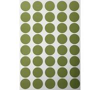 Royal Green Round Blank Sticker Color Coding Labels for Inventory and Labeling, Pricing Dot Stickers 2 cm (20 mm), 2000-Pack (Olive)