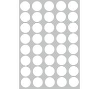 Royal Green Round Blank Sticker Color Coding Labels for Inventory and Labeling, Pricing Dot Stickers 1.9 cm (19 mm), 2000-Pack (White)