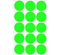 Royal Green Round Color Coding Labels in Neon Green (1.25) 30mm - 750 Pack