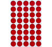 Royal Green Round Stickers Color Dots Labels 19mm (About 2cm) 3/4 Inch - Red - 600 Pack