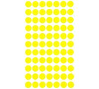 Royal Green Round Stickers Labels Easy to Remove 15mm Neon Yellow (Approx 5/8 inch) 1.5 cm - 1540 Pack