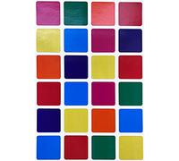 Royal Green Square Color Coding Labels Assorted Colors (25mm or 2.5cm) Multi-Pack Labels Classic Colors Semi Gloss 600 Pack