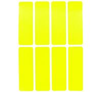 Royal Green Writable Rectangular Labels 7.5cm x 2.5cm Neon Yellow Colored Stickers for Labeling 120 Pack