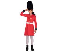 amscan (PKT) (9909021) Child Girls Royal Guard Costume & Hat (8-10yr)
