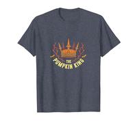 Royal Halloween Crown: Autumn Monarch Fantasy T-Shirt, Men, Heather Blue, XXL
