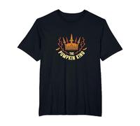 Royal Halloween Crown: Autumn Monarch Fantasy T-Shirt, Men's Big and Tall, Black, 2X Tall