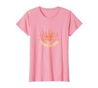 Royal Halloween Crown: Autumn Monarch Fantasy T-Shirt, Women, Pink, S
