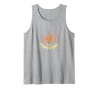 Royal Halloween Crown: Autumn Monarch Fantasy Tank Top, Men, Heather Grey, M