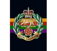 ROYAL HAMPSHIRE REGIMENT CAP BADGE PRINTED ON A METAL SIGN 5 x 7 INCHES. OUTSIDE OR INSIDE USE. WILL FIT A STANDARD FRAME