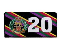 Royal Hampshire Regiment House Number Slate Custom Military Badge Door Plaque Sign Personalised Garage Army Veteran Gift AS17