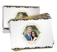 Royal Heritage H.R.H Harry and Megan Markle Wedding Commemorative Placemats, Cork, Multi-Colour, 29 x 21.5 x 4 cm