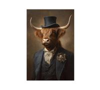 Royal Highland Cow Vintage Print_ Victorian Animal Portrait_6