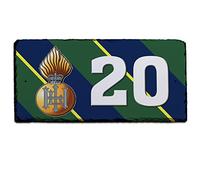 Royal Highland Fusiliers House Number Slate Custom Military Badge Door Plaque Sign Personalised Garage Army Veteran Gift AS18