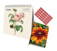 Royal Horticultural Society Calendar 2027 Desk Calendar Easel & RHS A5 Diary 2027 Hardback Giftset bundle Includes Free organising stickers