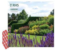 Royal Horticultural Society Gardens Calendar 2026 RHS Square Flowers Nature Wall Calendar with Free Organising Stickers (Plastic Free)