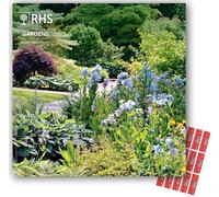 Royal Horticultural Society Gardens Calendar 2027 RHS Square Flowers Nature Wall Calendar with Free Organising Stickers (Plastic Free)