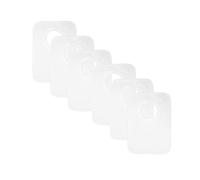 Royal Icon BabyPrem Baby Boys Girls 6 Pack Bibs 100% Cotton Round Neck Popover The Head Bib One Size Colours Available RI4633 (6 Pack White)