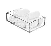 Royal Imports Acrylic Guest Towel Napkin Holder, Clear Fancy Paper Hand Napkin Tray Caddy Storage for Buffet, Kitchen, Dining, Bathroom, Party, 6"x10"x2.5"