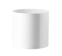 Royal Imports Flower Acrylic Vases Cylinders - Decorative Centerpiece Display for Home or Wedding - Non Breakable Plastic, 6" - White